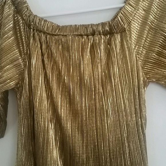Lulu's Wishing Gold Dress - Picture 2 of 2